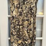 French Connection  Olive Camo Camouflage Watercolor Sleeveless Dress Size 2 XS Photo 4