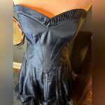 Blue Taffeta strapless 4 Etoile Floral detail fit flare Cocktail Dress Photo 12