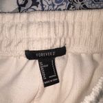 Forever 21 Cream Ribbed Cargo Sweatpants Photo 2