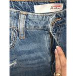 KanCan Women's High Rise‎ Distressed Straight Leg Jeans Size 3/25 Blue Photo 2