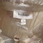 Bohme  Cream boho Peasant Flowy top NWT M Photo 4