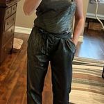 Paige Maisie Jumpsuit in Gold Metallic Foil Photo 13