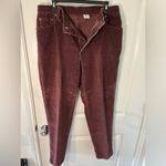 Levi's Levi’s 550 Relaxed Fit Tapered Legs Maroon Corduroy Vintage Rare Pants Sz 16 Photo 7