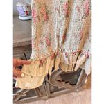 For Love Bell Puff Sleeve Smocked Floral Mini Dress Ruffles Size Medium Pink Photo 5