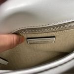 Tory Burch NWOT Britton Puffy Leather Optic White Silver Chain Shoulder Bag Photo 11