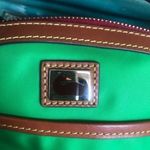 Dooney & Bourke  Green Crossbody Bag Leather Trim Zip Top NWT Photo 6