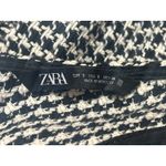 ZARA  Black White Tweed Button Front Sleeveless Pinafore Vest Mini Dress Size S Photo 4