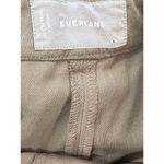 Everlane ‎ Put Together Pleat Canvas Pant Womens 6 Taupe Cuffed Ankle Cropped Photo 4