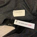 Terez  Metallic-Knit Wrap Jumpsuit Silver Shimmer Waffle XS Made in USA Chic NWT Photo 7