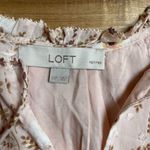 Loft  Petites Baby Doll Floral Print Pink Mini Dress Size XSP Photo 6