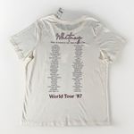 NWT Whitney Houston Concert Tee Size Medium M World Tour 87 Print‎ Tan Photo 1