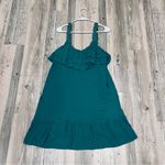 Blue Rain boutique green dress with colored pom pom trim size XL Photo 4