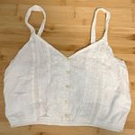 American Eagle  Size Extra Small XS Women's Teen Girl White Lace Embroidered Top Photo 0