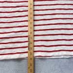 Levi's ‎ Striped Long Sleeve Top Red and White Cotton Blend Boxy Fit XL Photo 7