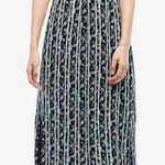 Jason Wu Ikate Striped Patterned Lace Trim Slip Midi Dress NWOT Sz 4 Photo 0