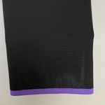Misook  Knit Top Sleeveless Black Purple Trim Sz XS Women‎ Tank Top Office V-Neck Photo 8