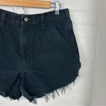 Carhartt  Black Denim Handmade Cutoff Cargo Shorts Photo 2