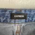 EXPRESS  Sz 16 Jeans 90's Ankle Boot Jeans Mid Rise Distressed Holes Blue Women's Photo 6