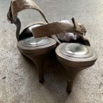 Alexis Alfani Pewter Peeptoe Pumps Photo 1