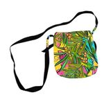 Linda Rovolis Artist Signed Hand Painted One Of A Kind Crossbody Handbag 9”x8” Photo 1