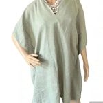 Universal Threads Universal Thread Lagenlook Linen blend Tunic Womens Medium Cover up Green Photo 10