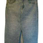 OAT light denim midi skirt 6 Blue Photo 0