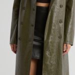 BLANK NYC NWT  Snakeskin Embossed Faux Leather Trench Coat Sz XS Photo 3