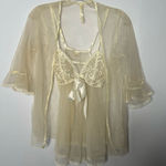Sear vintage sheer gown and cover size medium White Photo 0