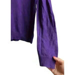 Ralph Lauren Lauren  Women's Medium Purple V-Neck Pullover Long Sleeve Sweater Photo 5
