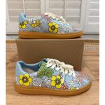 Tory Burch Howell Court Floral Printed Sneaker Smooth Leather Sz. 6.5 NWOB Retro Photo 1