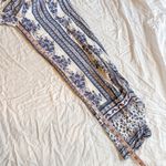 Lulus Best Buds White and Blue Floral Print Wide Photo 5