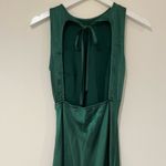 Petal and Pup  Satin Green Midi Dress Photo 2