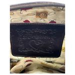 Brighton VTG Purse Brown Leather Straw Woven Double Handle Heart Boho 90s Y2K Photo 7