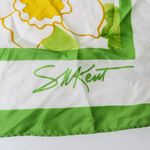 Vintage 70s Avon Burst of Spring Floral Scarf Wraps Green Photo 3