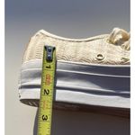 Converse Chuck Taylor Women's Size 8 Lift Herringbone Mesh Low Top Cream White Photo 13