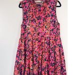 Amanda Uprichard Womens Dress Pink Nadia Mini Floral Sleeveless A Line Large Photo 4