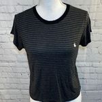 LA Hearts T-Shirt Cropped Striped Yin/Yang-Small Photo 0