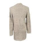 Debut  | Women's Neutral Gray Beige Fuzzy Eyelash Pockets Open Cardigan Sz M Photo 2