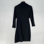 Nic+Zoe Soft Knit Gathered Twisted Waist Dolman 3/4 Sleeve Mock Neck Dress Photo 8