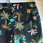 Old Navy  High Waist Wide Leg Linen Blend Tropical Print Pants Size L Tall NWT Photo 5