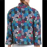 Anne Klein  Flyaway Circle Print Jacket Photo 3