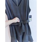 KARL LAGERFELD PARIS Women's Black Belted Scuba Crepe A Photo 9