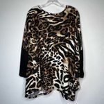 The Zig Zag Stripe Animal Print Tunic Top Size XL Photo 38
