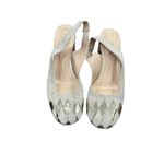 French Sole NY FS|NY suede block heel slingbacks Gold Size 10 Photo 2