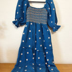 Amazon Blue Dress with Flowers Photo 0