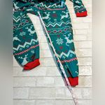 Festive Green Hooded Onesie with Reindeer Pattern Size L Photo 6