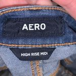 Aeropostale Aero High Rise Midi distressed stretchy denim shorts Photo 4