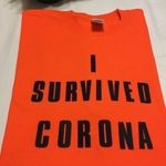 Gildan Survived  Corona  T Shirt  size LG Photo 4