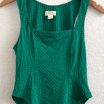 Anthropologie Maeve Green Corset Tank Top Blouse Small S Photo 0