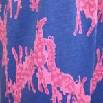 Lilly Pulitzer Windsor Giraffe Print Pima Cotton Dress Blue Photo 4